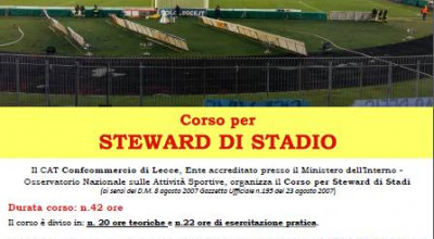 CORSO PER  “STEWARD DI STADIO”