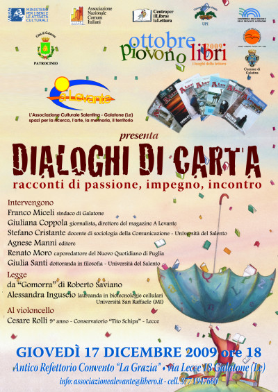 Dialoghi di carta: locandina Dialoghi di carta: locandina