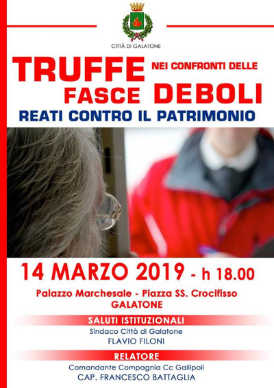 Truffe nei confronti di fasce deboli