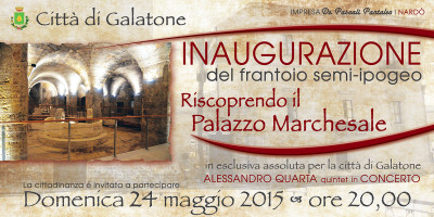 INAUGURAZIONE del frantoio semi-ipogeo