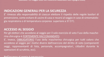 PROTOCOLLO SANITARIO E DI SICUREZZA PER LO SVOLGIMENTO DELLE  CONSULTAZIONI E...