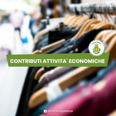 AVVISO PUBBLICO PER LA CONCESSIONE DI CONTRIBUTI ALLE ATTIVITA' ECONOMICHE CH...