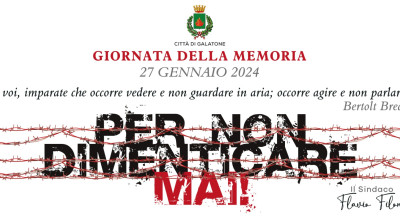 GIORNATA DELLA MEMORIA - PER NON DIMENTICARE