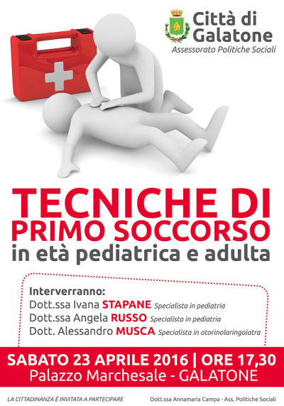 Tecniche di primo soccorso in età pediatrica e adulta