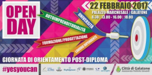 Giornata di Orientamento Post-Diploma: Open Day - #Yesyoucan