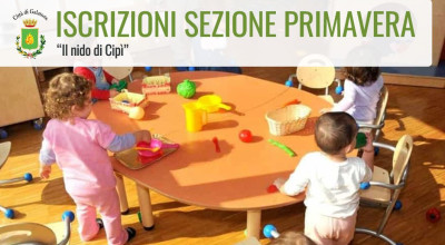 ISCRIZIONI ALLA SEZIONE PRIMAVERA PER L'A.S. 2023/2024