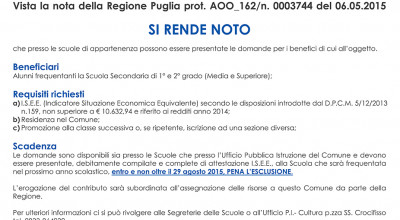 Fornitura semigratuita di libri di testo