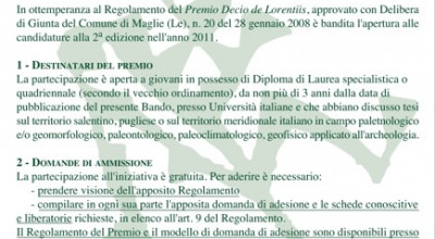Locandina bando