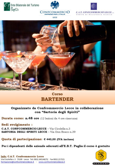 CORSO PER BARTENDER