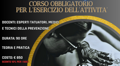 CORSO DI FORMAZIONE “TATUAGGIO E PIERCING” 