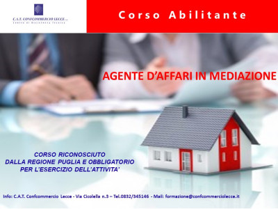 CORSO  AGENTI D’AFFARI IN MEDIAZIONE   