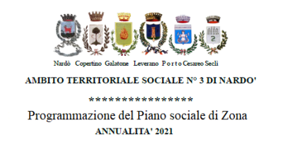 Tavoli di concertazione Piano Sociale di Zona 2018/2021 Annualità 2021