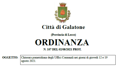 Ordinanza n. 107/2021