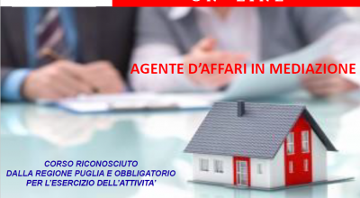 CORSO AGENTI D’AFFARI IN MEDIAZIONE - INIZIO 14 DICEMBRE 2021 