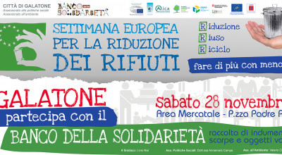 Settimana Europea per la riduzione dei rifiuti_BANCO DELLA SOLIDARIETA'