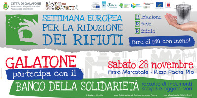 Settimana Europea per la riduzione dei rifiuti_BANCO DELLA SOLIDARIETA'