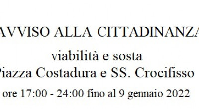 AVVISO ALLA CITTADINANZA