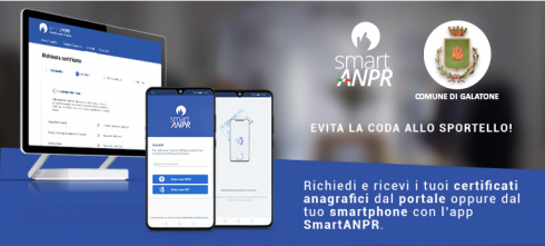 Certificati anagrafici da app e portale web