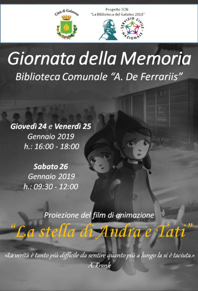 GIORNATA DELLA MEMORIA 