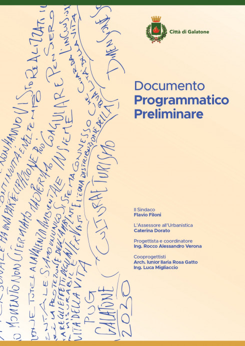 DOCUMENTO PROGRAMMATICO PRELIMINARE (D.P.P.) - ADOZIONE